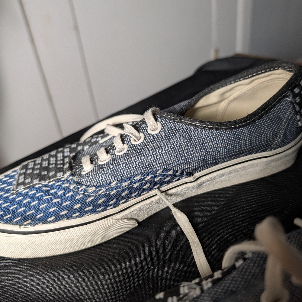 VANS Patchwork lace up Skate Shoes Men’s 7.5 Womens 9 - Picture 3 of 9